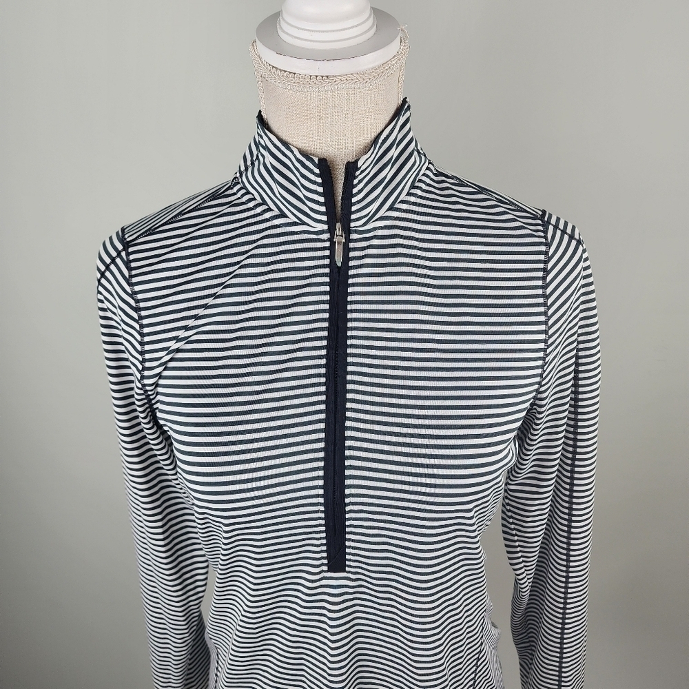 Cuter And Buck Drytec Women’s Black and White Quarter Zip Pop Over Size Small - Picture 4 of 10